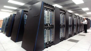 Supercomputer architecture powering AI computing